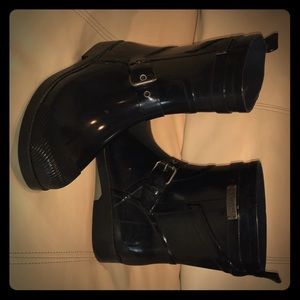 Coach rain boots (navy blue)